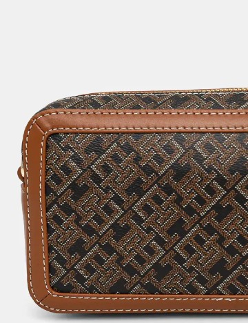 Geanta Tommy Hilfiger, maro/negru