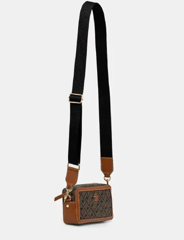 Geanta Tommy Hilfiger, maro/negru