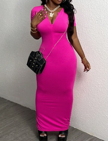 
						Rochie lunga SHEIN, roz