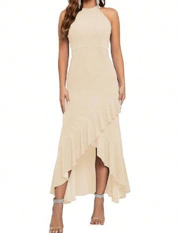Rochie lunga SHEIN, crem
