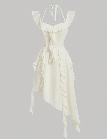 Rochie scurta SHEIN, crem Crem