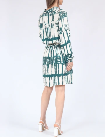 Rochie scurta Vero Moda, alb/verde