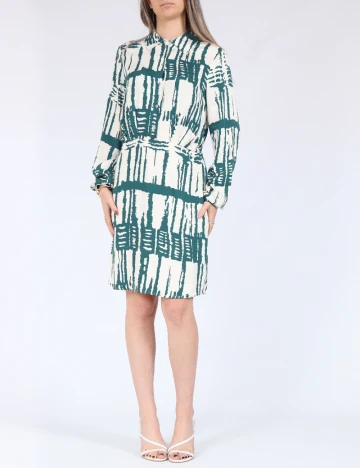 Rochie scurta Vero Moda, alb/verde