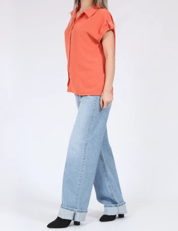 Camasa Vero Moda, portocaliu