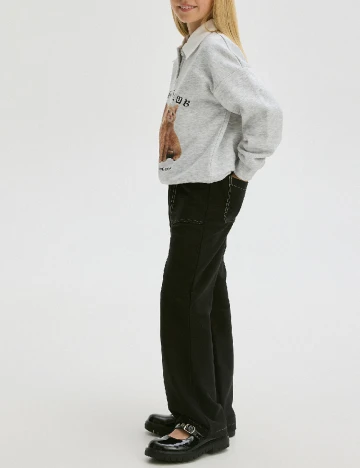 Pantaloni Reserved, negru