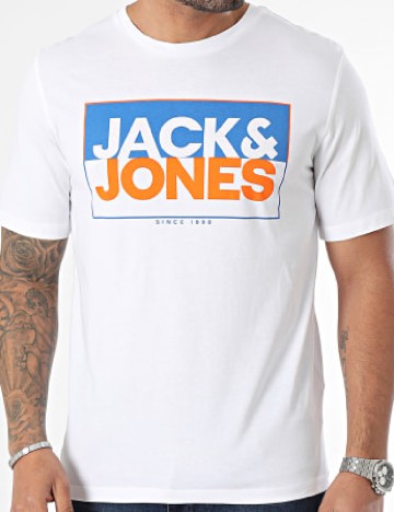 
						Tricou Jack&Jones, alb