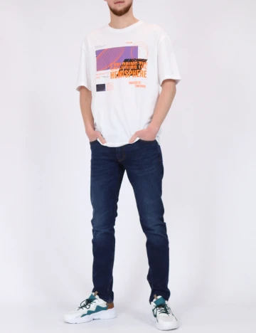 Tricou Jack&Jones, alb Alb