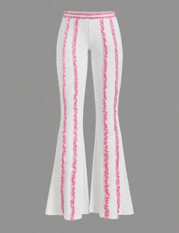 Pantaloni SHEIN, alb Alb