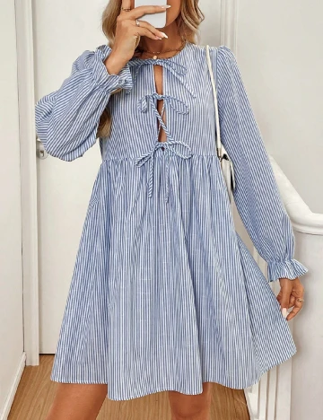 Rochie scurta SHEIN, albastru Albastru