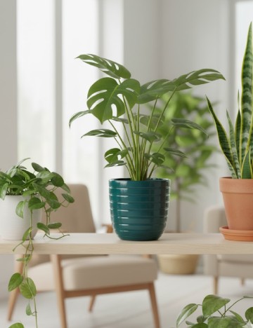 Ghiveci KJ-CheapShop, verde inchis