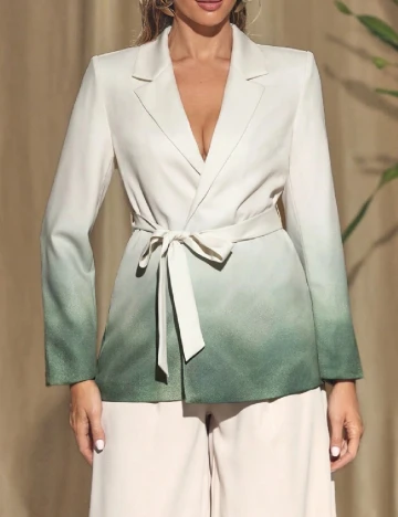 Sacou SHEIN, crem/verde