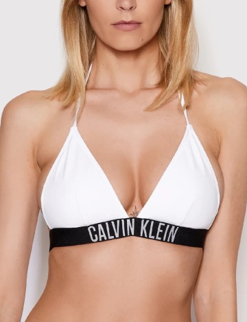 
						Sutien de baie Calvin Klein, alb