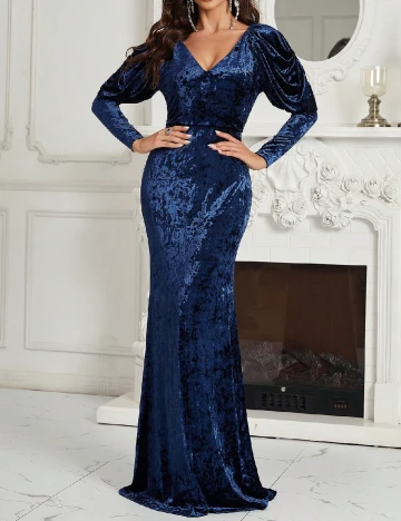 Rochie lunga SHEIN, albastru Albastru