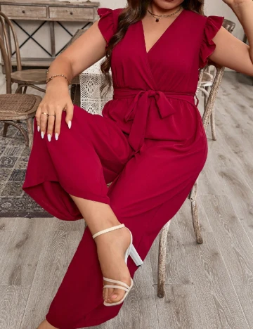 Salopeta SHEIN CURVE, rosu Rosu