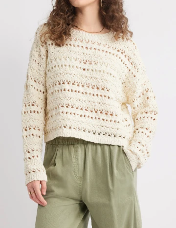 Bluza Top Shop, crem