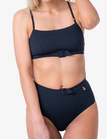 
						Bustiera de baie Tommy Hilfiger, bleumarin inchis