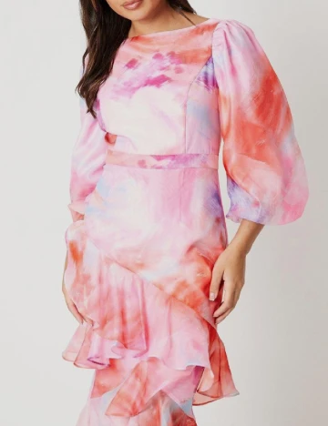 Rochie medie Coast, roz Roz