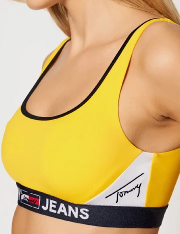 Bustiera de baie Tommy Hilfiger, galben Galben