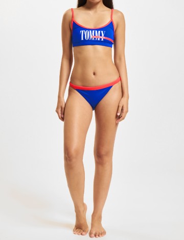 Bustiera de baie Tommy Hilfiger, albastru