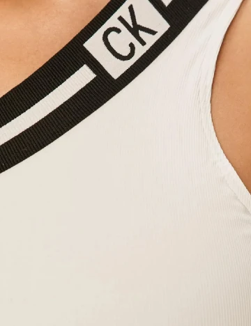 Costum de baie Calvin Klein, alb