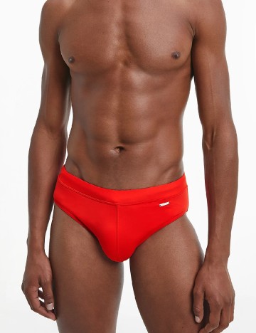 
						Slip de baie Calvin Klein, rosu