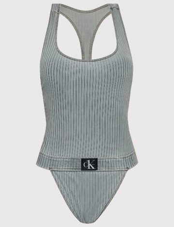 Costum de baie Calvin Klein, gri