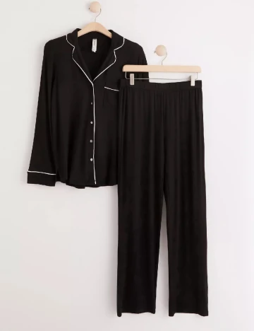Pijama LINDEX, negru Negru