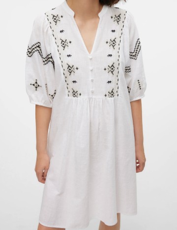 Rochie scurta Vero Moda, alb