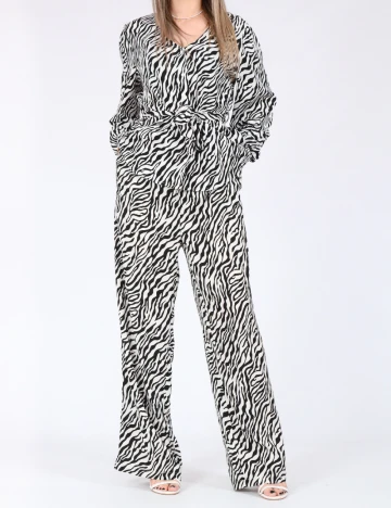 Bluza Only, alb/negru