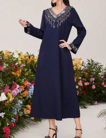 Rochie medie SHEIN, bleumarin Animal print