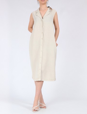 Rochie medie Vero Moda, crem