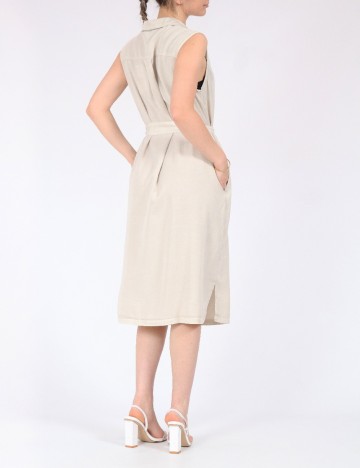 Rochie medie Vero Moda, crem