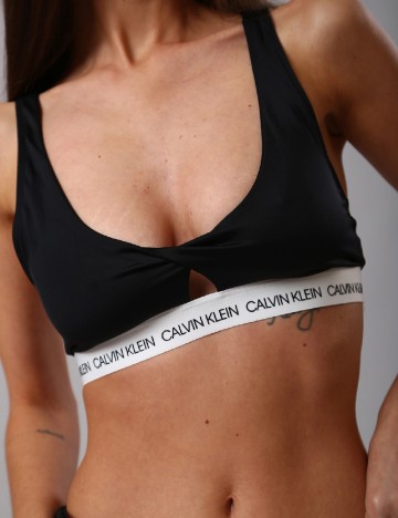 Bustiera de baie Calvin Klein, negru