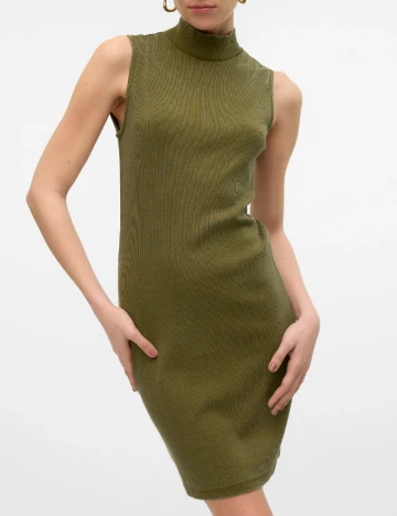 Rochie scurta Vero Moda, verde Roz