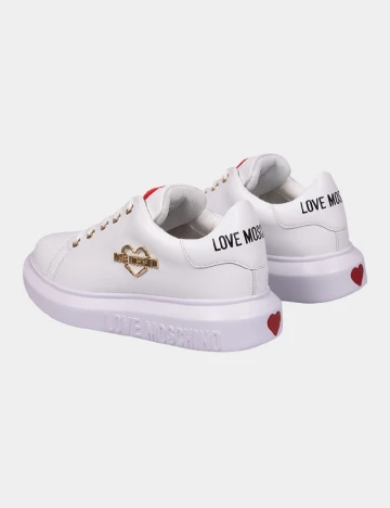 Adidasi Love Moschino, alb