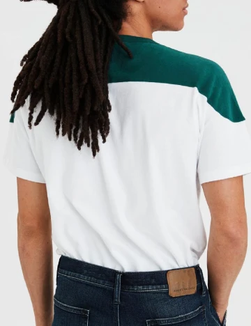 Tricou American Eagle, alb Alb