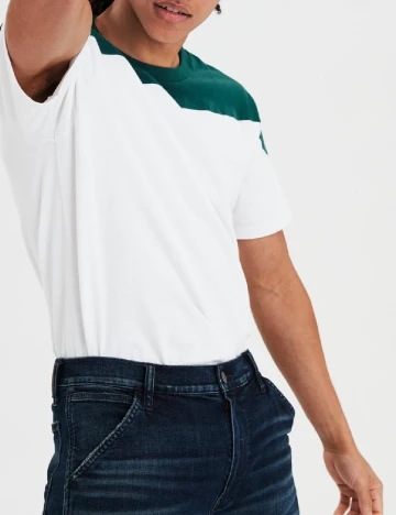 Tricou American Eagle, alb Alb