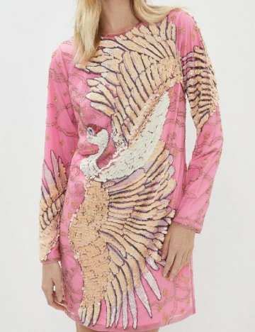 Rochie scurta Coast, roz Roz