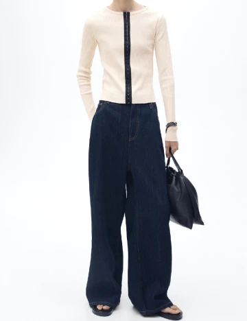 Cardigan Mango, crem
