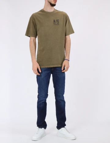 Tricou Oversize American Eagle, verde
