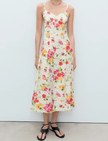 Rochie medie Mango, floral print
