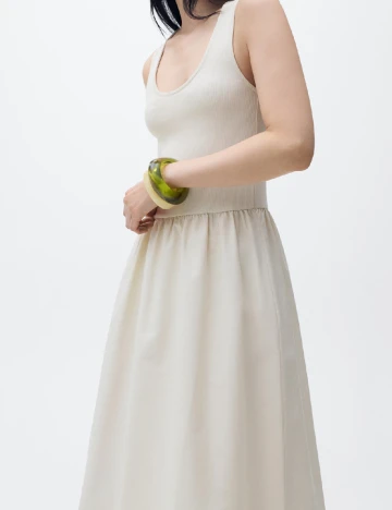 Rochie lunga Mango, bej
