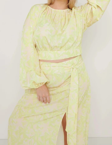 Fusta Pretty Lavish Curve, verde