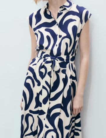 Rochie medie Mango, bleumarin