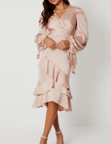 Rochie medie Coast, crem Crem