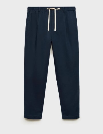 Pantaloni Mango, albastru