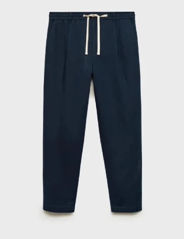 Pantaloni Mango, albastru