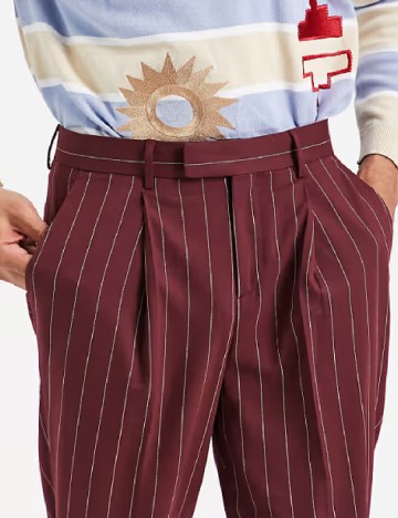 Pantaloni ASOS, visiniu