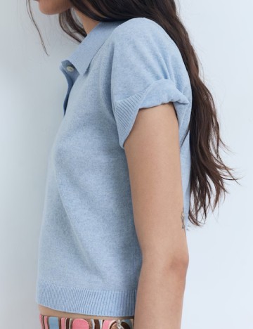Tricou Mango, albastru
