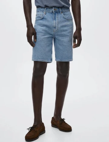 Pantaloni scurti Mango, albastru Albastru